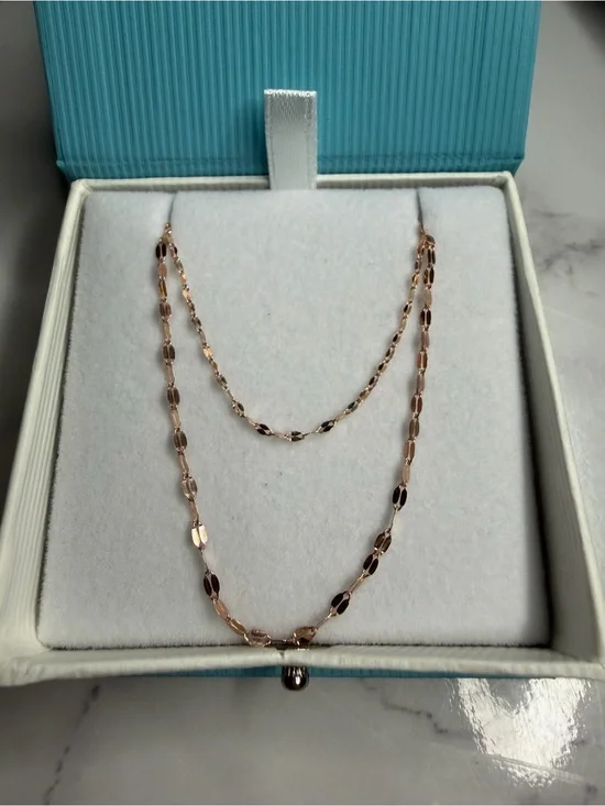 10k Real Rose Gold Set • Bracelet & Necklace
